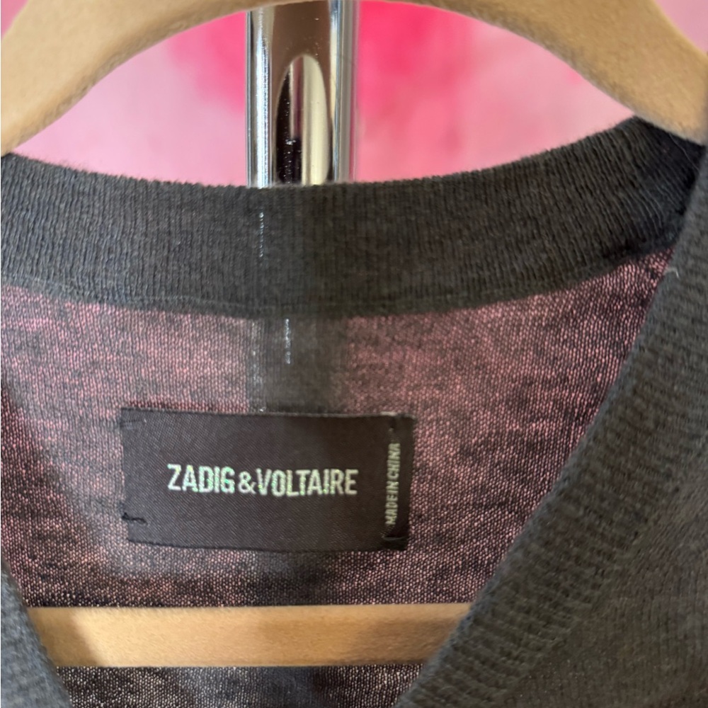 Zadig & Voltaire Ida Photoprint Cashmere sweater - Picture 4 of 6